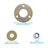 4PCS Rocking Chair Bearing Screws 2pcs(M8x45mm M8x55mm) Furniture Hardware Accessories Mechanical Bearing Iron...