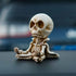 Cute Medidating Skull Dashboard Phone Holder for Car, Car Phone Mount, Skull Car Interior Accessories, Home Office Gothic Halloween Decorations, F...