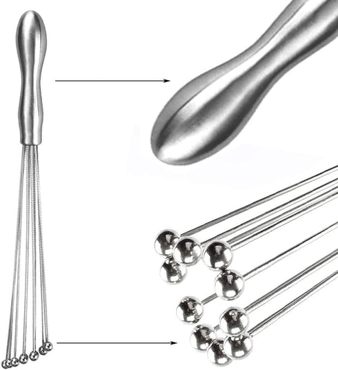 Egg Whisks 12 INCH Stainless Steel Ball Whisk Egg Beater Manual Mixer for Sauces Cream egg...