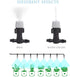 Plastic Mist Misting Nozzle Sprinkler Tee Joints for Misting Watering Plant Flower Cooling System Home Garden Irrigation, 20pcs...