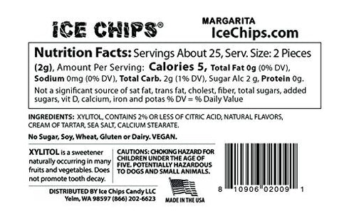 ICE CHIPS Xylitol Candy 3 Pack Assortment 5.28 oz total (Strawberry Daiquiri, Margarita, Pina Colada) Includes BAND as Shown...