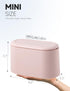 Mini Trash Can with Lid Removable Small Garbage Can, Tiny Plastic Trash Bin, Pop Up Countertop Wastebasket, Counter Garbage Lint Bin for Bathroom,...