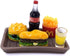 20Pcs Miniature Laptop Computer Tablet Toy Phone Pad and Hamburger Fries Cola Fast Food Cake Coffee Juice Fits Barbie Doll Accessories Scale Dollh...