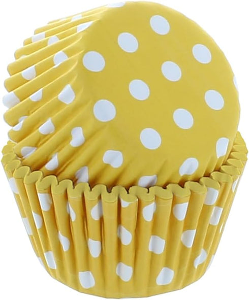 Bakery Crafts Polka Dot Baking Cups - 300-2" Cupcake Liners with White Spots, Purple, Blue, Green, Yellow, Orange, Red, Greaseproof Paper Cases fo...