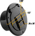 RV 4 1/4-inch Round Electrical Cable Hatch for 30 Amp Cords (Black)...