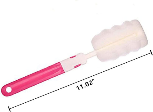 INVODA 4PCS Bottle Brush,Bottle Washer Set Long Sponge Bottle Cleaning Brushes Baby Bottle Cleaner Brush, Nipple Brush (4 pcs)...
