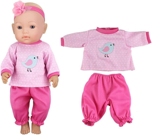 Doll Clothes 4 Sets Doll Fashion Outfits Fit for 43 cm New Born Baby Dolls 14-16-17 Inch Baby Dolls 15 inch Dolls 18 inch Dolls?No Doll...