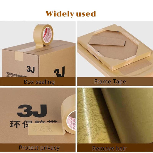Self Adhesive Picture Frame Backing Tape Rolls Kraft Brown 1.4'' Wide x 55 Yd...