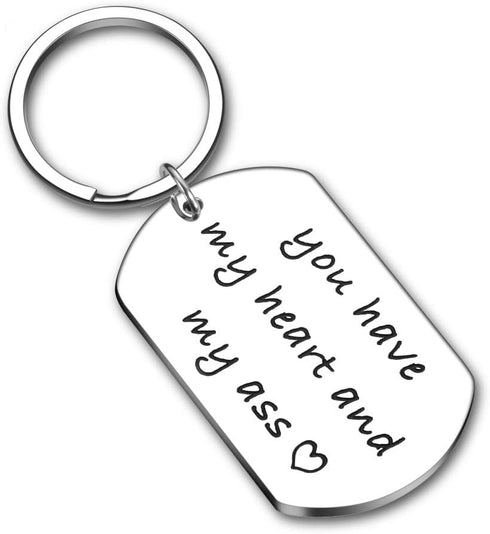 VANLOVEMAC National Boyfriend Day Gifts Funny Keychain for Boyfriend Boo Basket Stuffers for Him Her Sweetest Day Gifts Valentines Birthday Gift f...