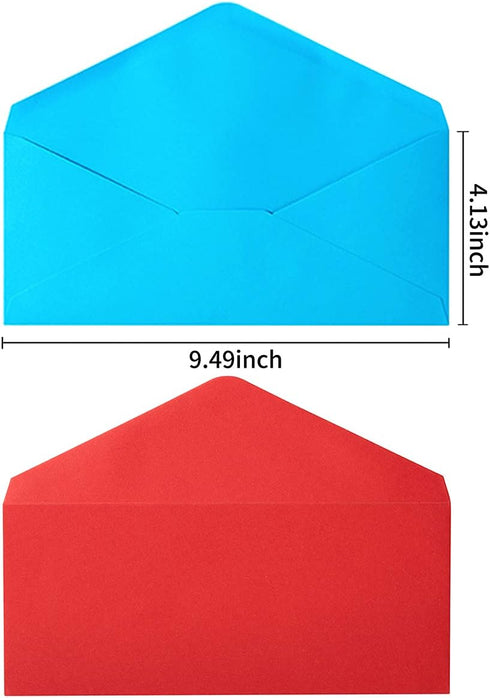 50 Pack #10 Business Envelopes Standard V Flap Invoices Envelopes for Office Checks, Business Letterhead, Letter Mailing 4.13 x 9.49 Inches (10 Co...
