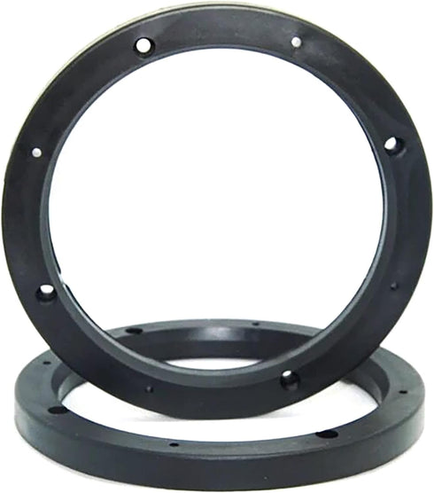 FDXGYH 2 Pcs 6.5-Inch Auto Car Universal Fit ABS Speaker Spacers Car Stereo Speaker Spacer Adaptor Ring Mounting Bracket (Black)...