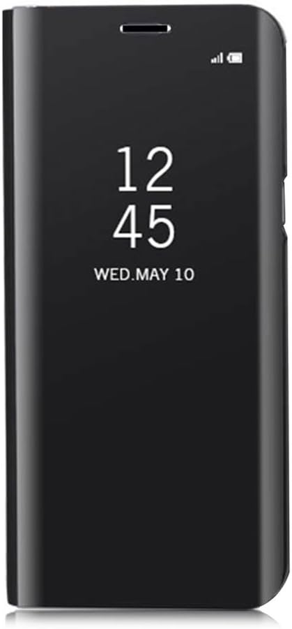 for Samsung Galaxy Note 8 Mirror Case, Plating PC Smart Clear View Window Vertical Flip Stand Cover Full Body Protective Shell with Screen Protect...