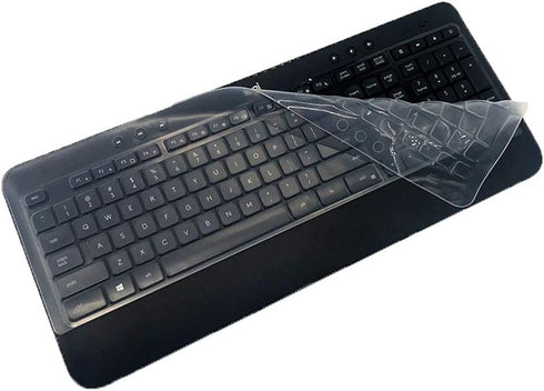 Ultra Thin Desktop PC Silicone Clear Keyboard Cover Skin Protector Compatible with Logitech MK540 MK545 Wireless Keyboard (NOT Compatible for Othe...