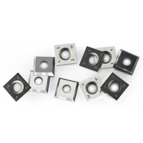 15mm Square Carbide Inserts Cutters Knives Blades 15×15×2.5mm-30°for Woodworking Spiral/Helical Planer Cutter Head or Lathe Turning 10pcs...
