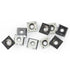 15mm Square Carbide Inserts Cutters Knives Blades 15×15×2.5mm-30°for Woodworking Spiral/Helical Planer Cutter Head or Lathe Turning 10pcs...