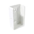 2PCS 2" x 3.5" Vinyl Fence Brackets, Rail Mount Bracket, Vinyl Fence Parts, Screws Included, White...