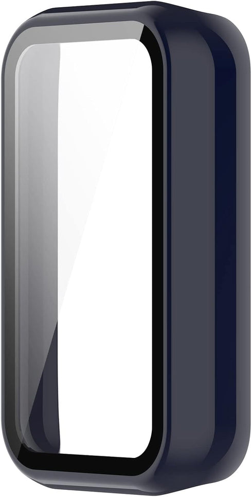 Case Compatible for Amazfit Band 7 Frame PC Protective Cover with Tempered Glass Film for Amazfit Band 7 Smartwatch Screen Protectors Accessories ...