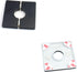 FDXGYH 2 Pcs 1.0 Inch ABS Wall Split Flange Self-Adhesive Tape Square Escutcheon Plate Cover for Water Pipe Faucet Decoration Accessories...