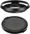 40.5mm Metal Lens Hood & Lens Cap Compatible for Sony A6600 A6400 kit E-Mount 16-50mm Lens, for Nikkor 10-30mm Lens (1+1 Pack)...