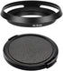 40.5mm Metal Lens Hood & Lens Cap Compatible for Sony A6600 A6400 kit E-Mount 16-50mm Lens, for Nikkor 10-30mm Lens (1+1 Pack)...