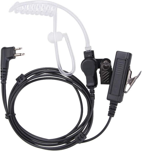 RDM2070D Earpiece for Motorola,Compatible CLS1110 CLS1410 CP185 CP200D RDU4100 2 Way Radio Headset with Mic PTT 2 Pin FBI Security Acoustic Tube S...