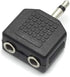 3.5mm Mono Male to Dual 3.5mm Female Mono Audio Y Splitter Microphone Converter Headphone Adapter Connector - 6 Pcs...