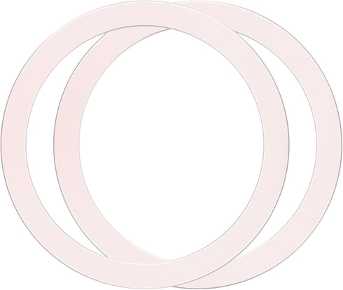 2Pcs Metal Ring Sticker for Pop Socket Magnetic Grip, Magnetic Adapter Adhesive for iPhone, Magsafe Wireless Charger (Pink)...