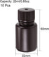 uxcell Plastic Lab Chemical Reagent Bottle 25ml/0.85oz Small Mouth Sample Sealing Liquid Storage Container Brown 10pcs...