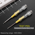 Fielect Voltage Tester Screwdriver, Contact Voltage Tester Pen Light Circuit Tester Voltage Detecter Pen Electric Test Pen Screwdriver 3.5mm Dual ...