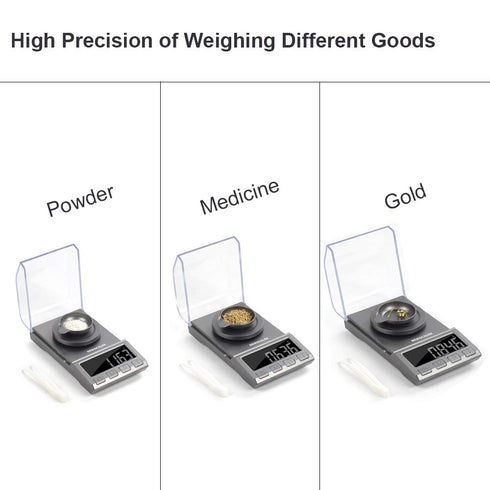 Digital Milligram Scale, 100g x 0.001g NEWACALOX Reloading High Precision Jewelry Scale,Portable Jewelry Scale with......