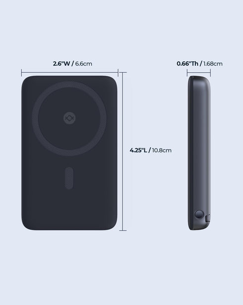 Magnetic Battery Pack 6700mAh for MagSafe, Foldable Kickstand Wireless Portable Charger with 20W USB-C Fast Charging, Only for iPhone 15/15 Plus/1...