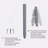 FIOVER Gel Pens,6Pcs Pens Fine Point Smooth Writing Pen, 0.5mm Black Gel Ink Pens High-End Series Pens Ballpoint, Pens for Journaling Note Taking,...