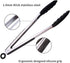 Webake Kitchen Tongs Set of 2 Silicone Tongs in Pinch Test Grade, 12 Inch Salad Tongs Cooking Tongs with Silicone Tips IP Accessories, Metal Tongs...