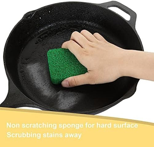 10 Pcs Silicone Sponge Scrubber, No Odor Silicone Scrubbing Pad Reusable Silicone Scrubber Kitchen Sponge for Dishes, Cookware, Sink, Bathroom Non...