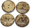 PEPPERLONELY Brand 10PC Brown Coconut Shell Buttons 2 Hole Scrapbooking Sewing Buttons 5cm (2 Inch)...