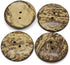 PEPPERLONELY Brand 10PC Brown Coconut Shell Buttons 2 Hole Scrapbooking Sewing Buttons 5cm (2 Inch)...