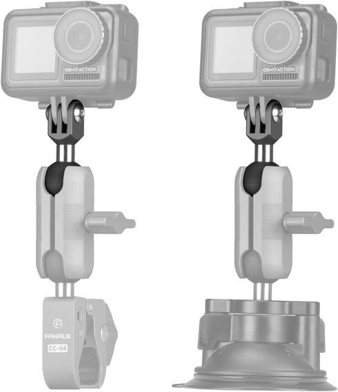 FANAUE GB-01 Action Camera Universal Ball Adapter Interface 1" Ball Assembly,Compatible with GOPRO HERO 9/10/11 and Other Brands of Action Cameras...
