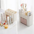 Plastic Cosmetic Display Organizer Makeup Storage Drawers Beauty Organizer Stand Skincare Storage Case Small Cosmetic Shelf for Vanity Dresser Lig...
