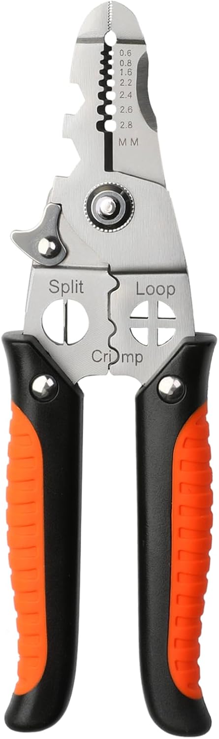 Multifunction 9-in-1 Wire Cutter Stripper Tool,8-in Professional Electrical Wire Crimper,9-23 AWG Electrician Wiring Tools,Cable,Wire Cutters Tool...
