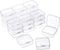 36PCS Clear Plastic Beads Transparent Storage Containers Box Jewelry Hardware Storage Organizer with Lids Square Art Supply Storage Organizer for ...
