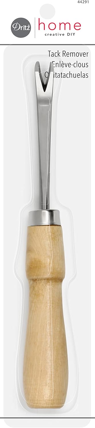 Dritz Home 44291 Wood Handle Tack Remover, 6-Inch , Brown...