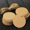Teensery 100 Pcs Round Shape Blank Cards Kraft Paper Tags Label Price Tag Wedding Party Name Card Gift Tags Kraft Hanging Tag with String (Brown)...