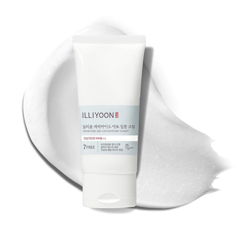 Illiyoon Ceramide ATO Cream (2.53 Fl oz, 75ml) Korean Moisturizer for Dry & Sensitive Skin, Hydrating Care, Gentle for Infants and Adults, Not Tes...