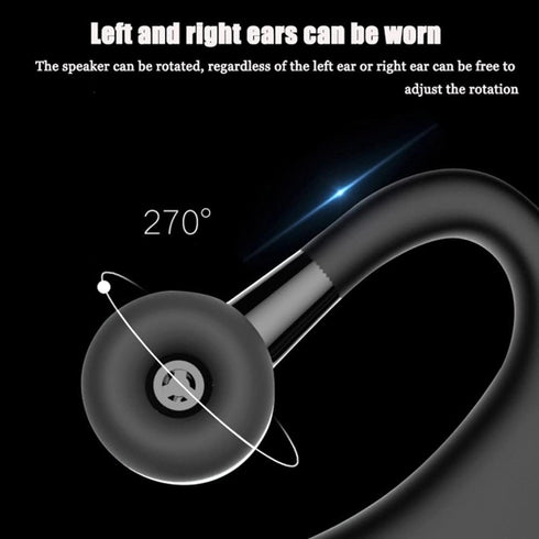 Bluetooth Headset Wireless Business Single earpiece Voice Answer in Ear Earbuds for Trucker Driving Running 10 Hour Battery Noise Cancelling Headp...