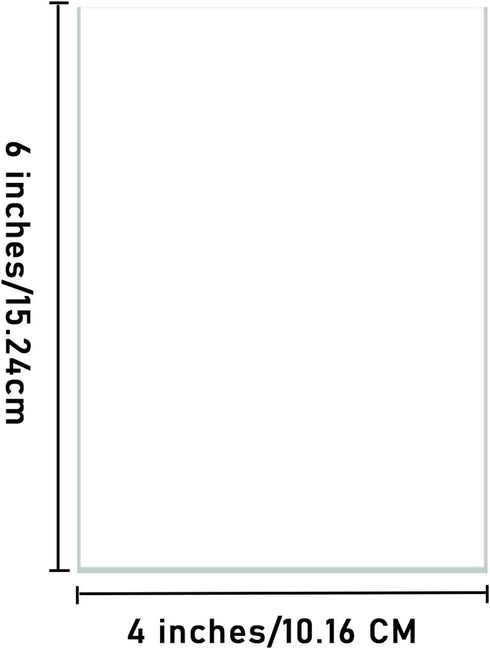 20 Pieces Clear Acrylic Blank Sign 4x6 Inch Acrylic Plexiglass Sheet Sign for DIY Wedding Table Numbers...