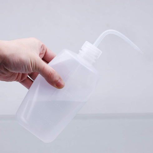 Wash bottle, 3 Pack LDPE Squeeze Bottles, Safe Plastic Low Density Polyethylene Watering Bottle Tattoo Wash Bottle with Narrow Mouth, for Chemistr...