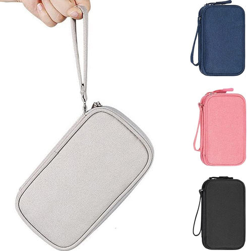 Electronic Organizer Small Travel Cable Organizer Bag, Digital Gadget Organizer Case, Waterproof Travel Gear Storage Carrying Sleeve Pouch for Cab...
