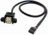 ANRANK 50cm Dual USB 2.0 Type A Female to Motherboard 9Pin Header Cable Adapter with Screw Panel for Computer, Tablet, Printer, Barcode Scanner, C...