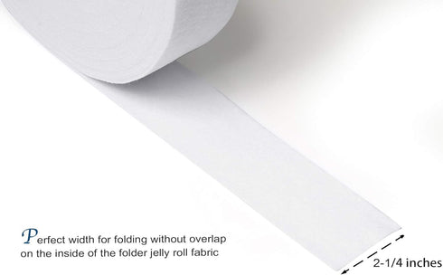Zipcase On-A-Roll Upholstery Needle-Punched Cotton Batting for Jelly Roll Rugs, Purses, 2-1/4 inches by 50 Yards...