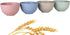 WANBY Lightweight Wheat Straw Cereal Bowls Unbreakable Dinner Dishes Bowl Set Dishwasher & Microwave Safe (Small 4 Pack 4.5')...